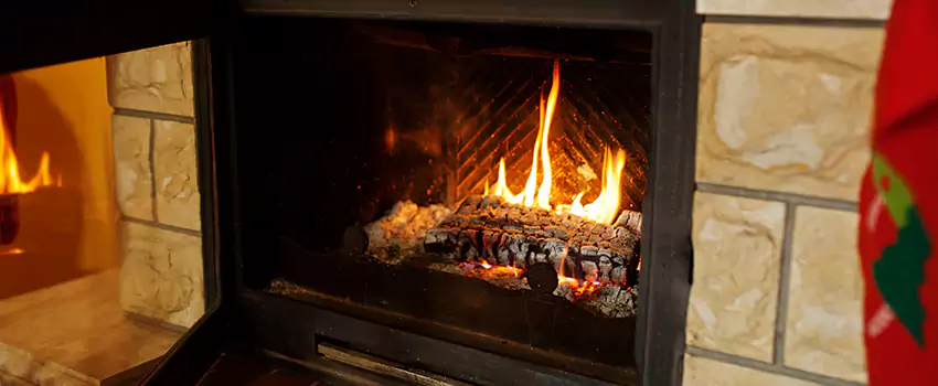 Commercial Prefabricated Fireplace Replacement in La Prairie, Quebec