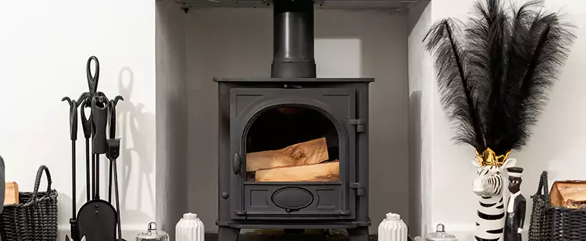Thelin Hearth Products Providence Pellet Insert Fireplace Installation in La Prairie, QC