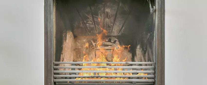 Travis Industries Linear Gas Fireplace Installation in La Prairie, Quebec