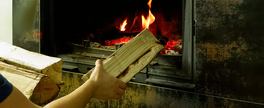 Wood Stove Heat Resistant Wall Repair in La Prairie, Quebec