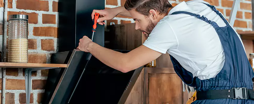 Old Rusted Metal Fireplace Repair And Replacement in La Prairie, QC